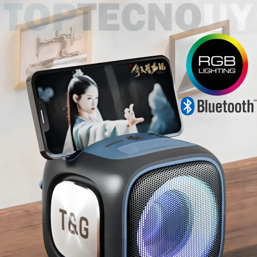 PARLANTE BOCINA TG-359 PORTATIL BLUETOOTH LUZ LED...webp