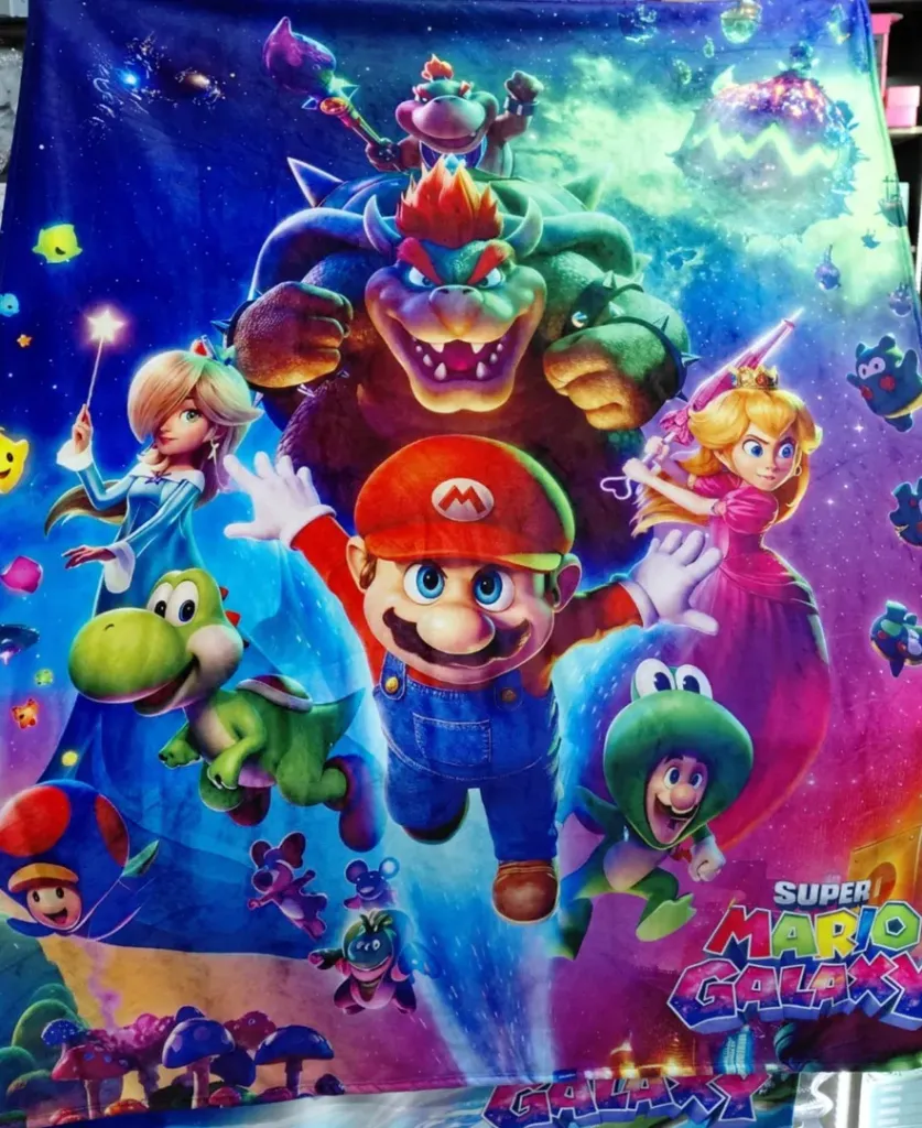 COBIJA FRAZADA SUAVE TERMICA AFELPADA SUPER MARIO BROS.webp