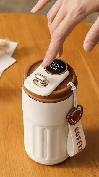 VASO TERMO DIGITAL 460ML STAINLESS STEEL VACUUM COFFEE MUGS
