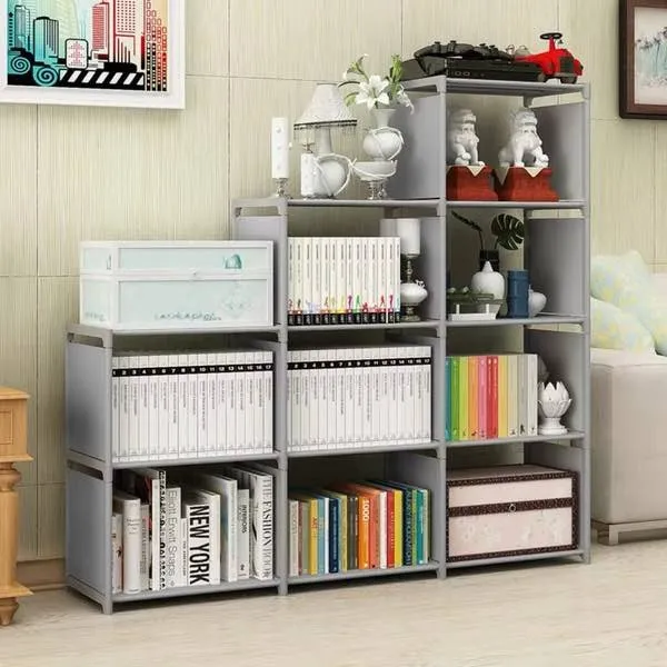 [SJ-10] ORGANIZADOR ESTANTE DE LIBROS GRIS