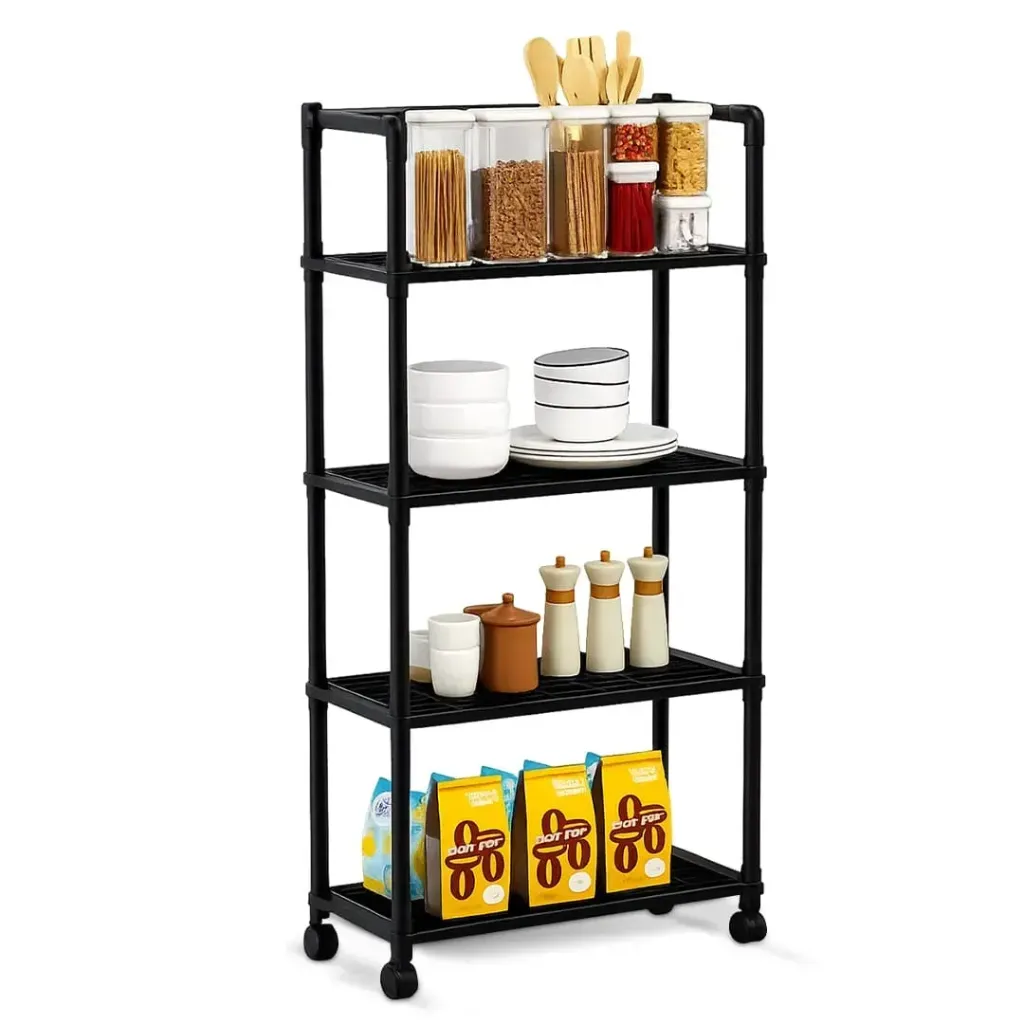 [9609-4] CARRITO ORGANIZADOR MULTIFUNCIONAL ESTANTE 4 NIVELES STORAGE RACK