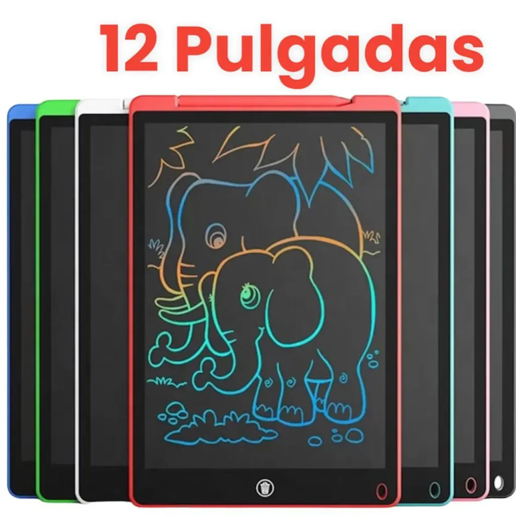 Tablero Magico Digital Lcd Tabla De Dibujo Multicolor 12 Pulgadas