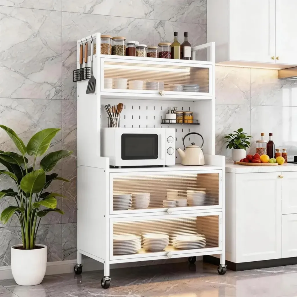 [BOD-COC-012] PLATERO ORGANIZADOR ESTANTERIA MULTIFUNCIONAL 3 GABINETES