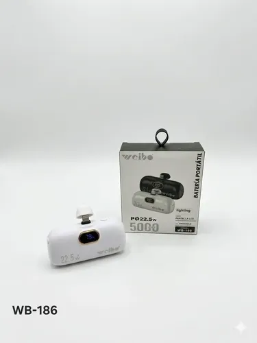 POWER BANK BATERIA CARGA RAPIDA 22.5W 5000MAH MINI WEIBO WB-186