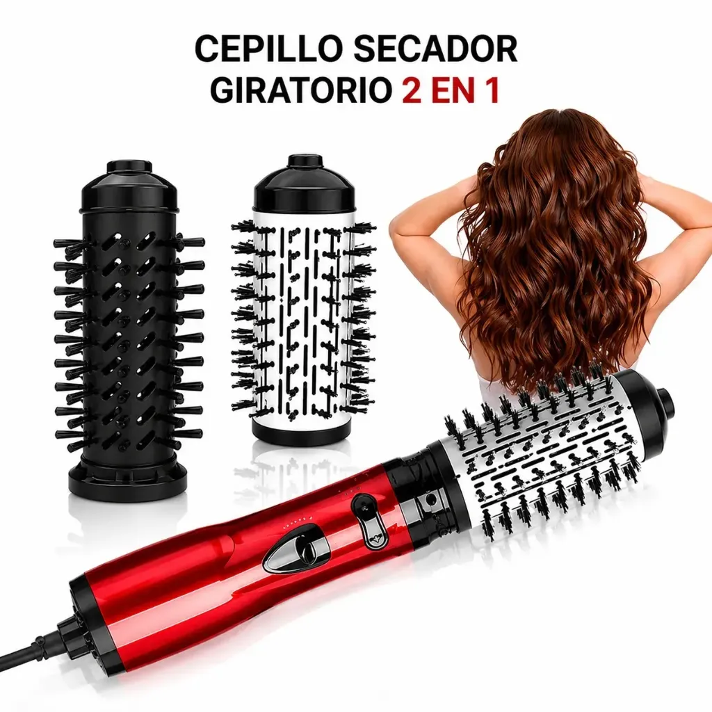 CEPILLO SECADOR GIRATORIO 2 EN 1 YX-018