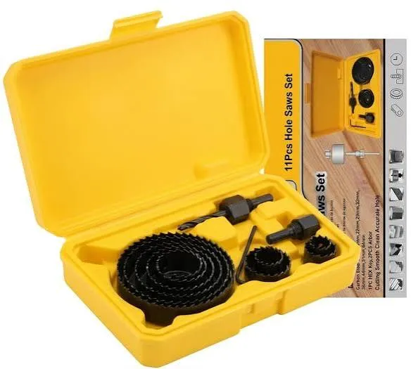 FONTOR 11 PCS HOLE SAWS SET SIERRA PARA MADERA