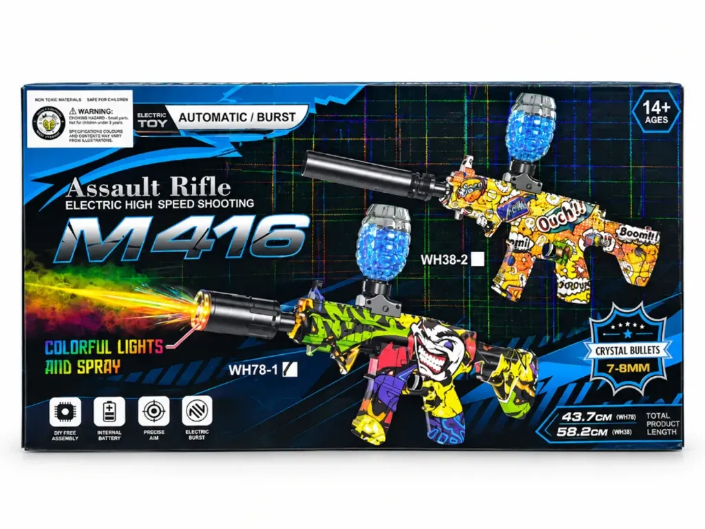 [BOD-JUG-037] PISTOLA DE HIDROGEL LANZADOR RIFLE ELECTRICO M416