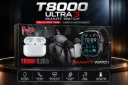 COMBO T8000 ULTRA 3 SMART WATCH Y AIRPODS