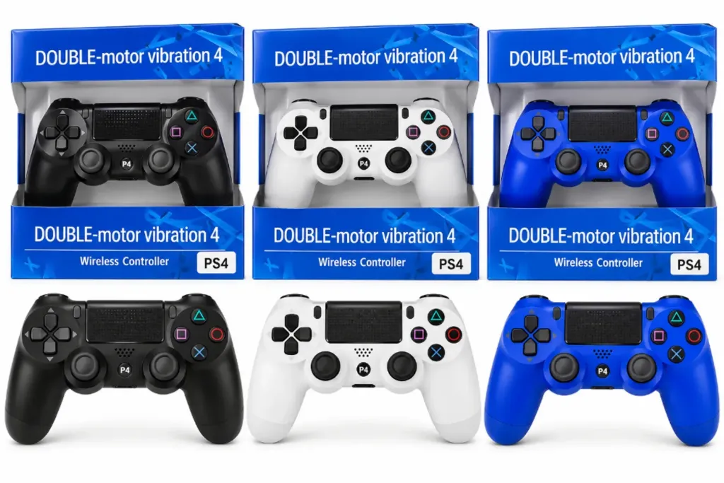 CONTROL INALAMBRICO PS4 DOUBLE-MOTOR VIBRATION 4