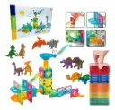 SET DE CONSTRUCCION LEGOS MAGNETICOS CON DINOSAURIOS 74 PCS