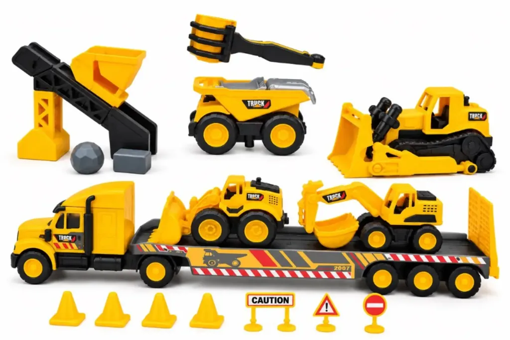 SET DE CAMIONES MAQUINAS DE CONTRUCCION