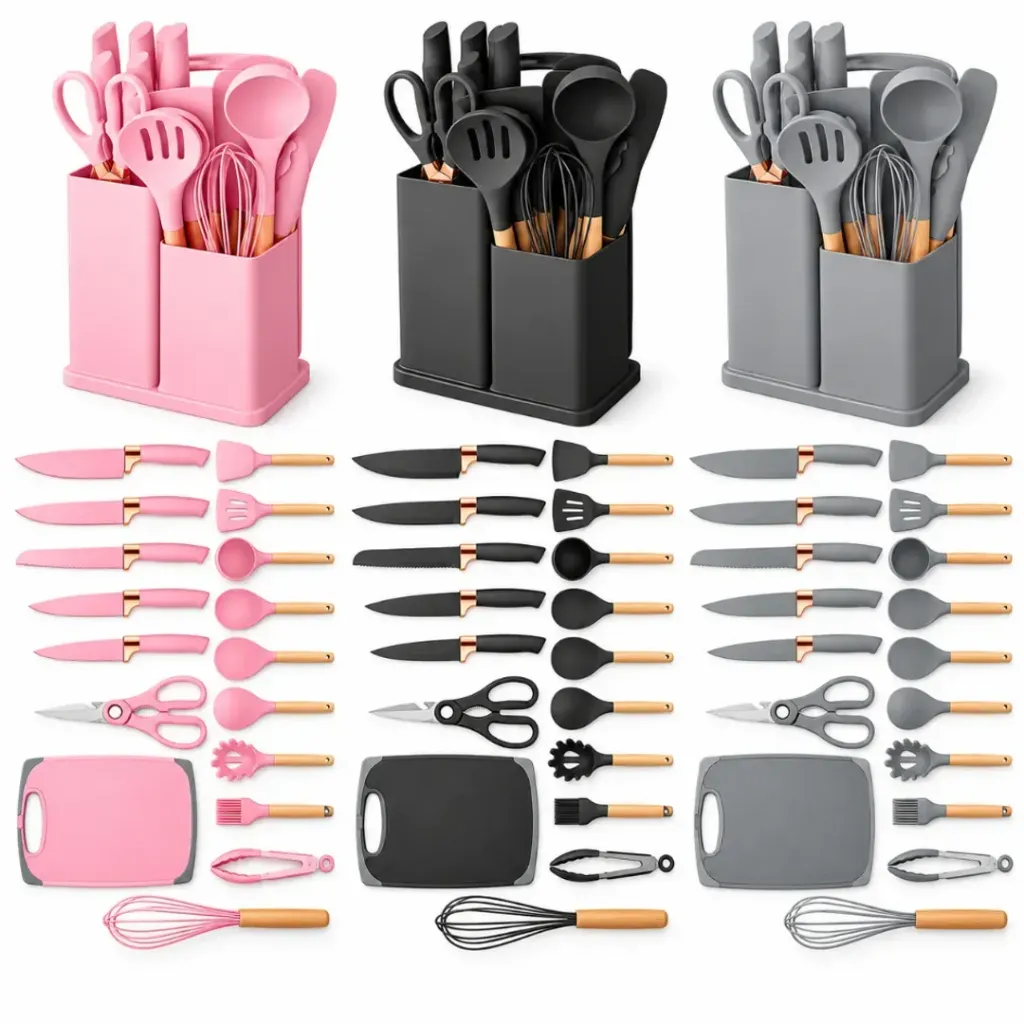 UTENSILIOS DE COCINA 19 PCS CAJA GRANDE