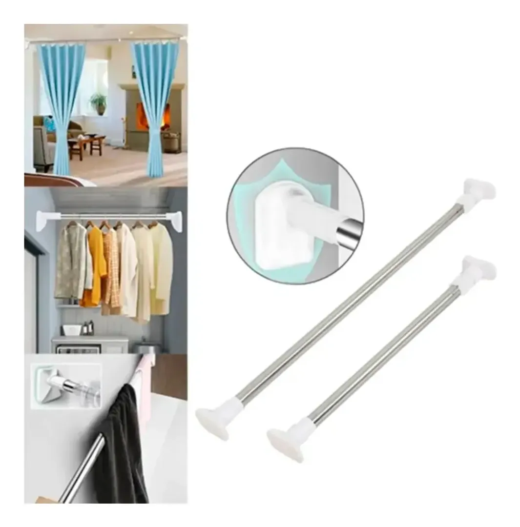 [7b43da] BARRA EXTENSIBLE TUBO ROPA 1,40 x 2,00 metros