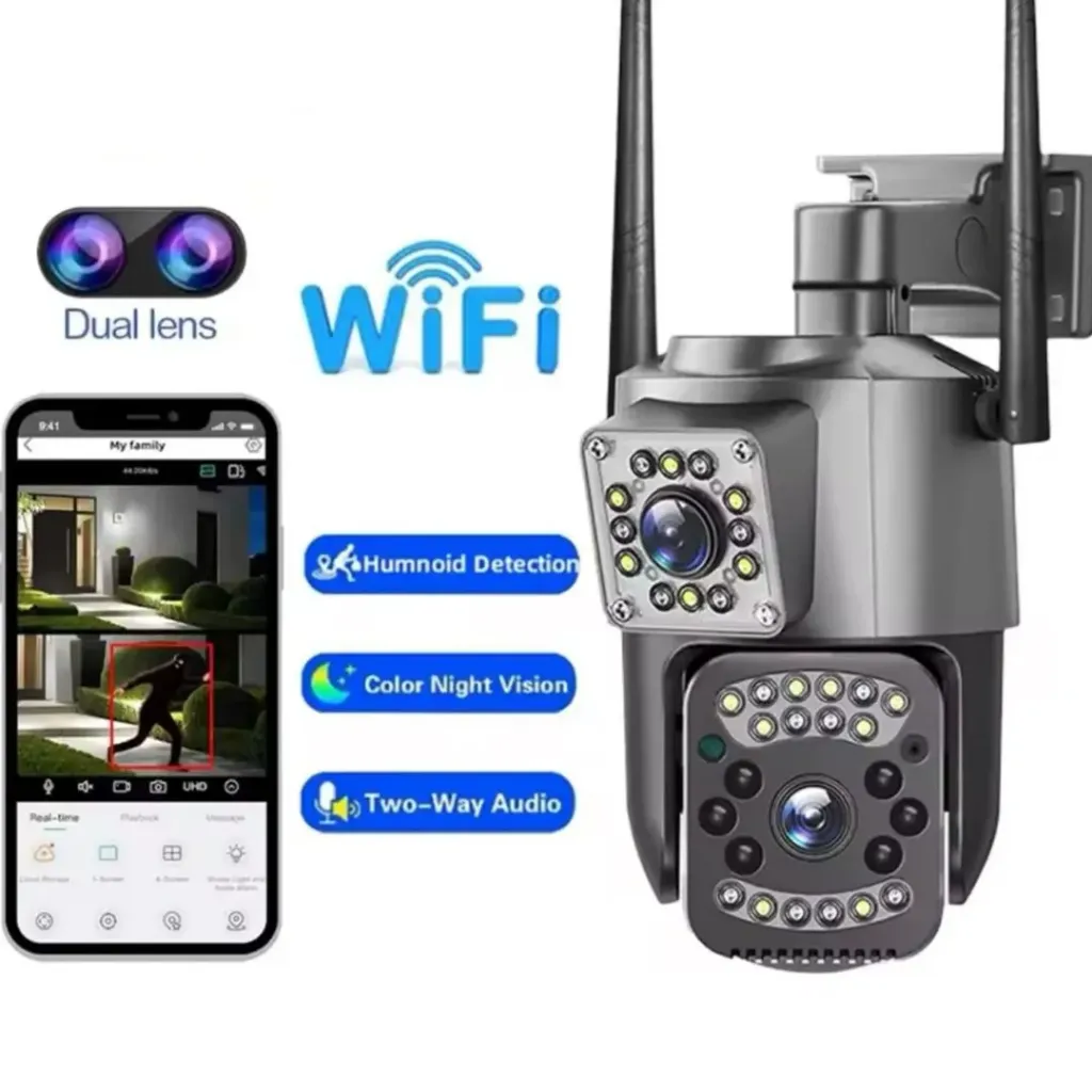 [d99269] CAMARA DOBLE LENTE V380 PRO EXTERIOR