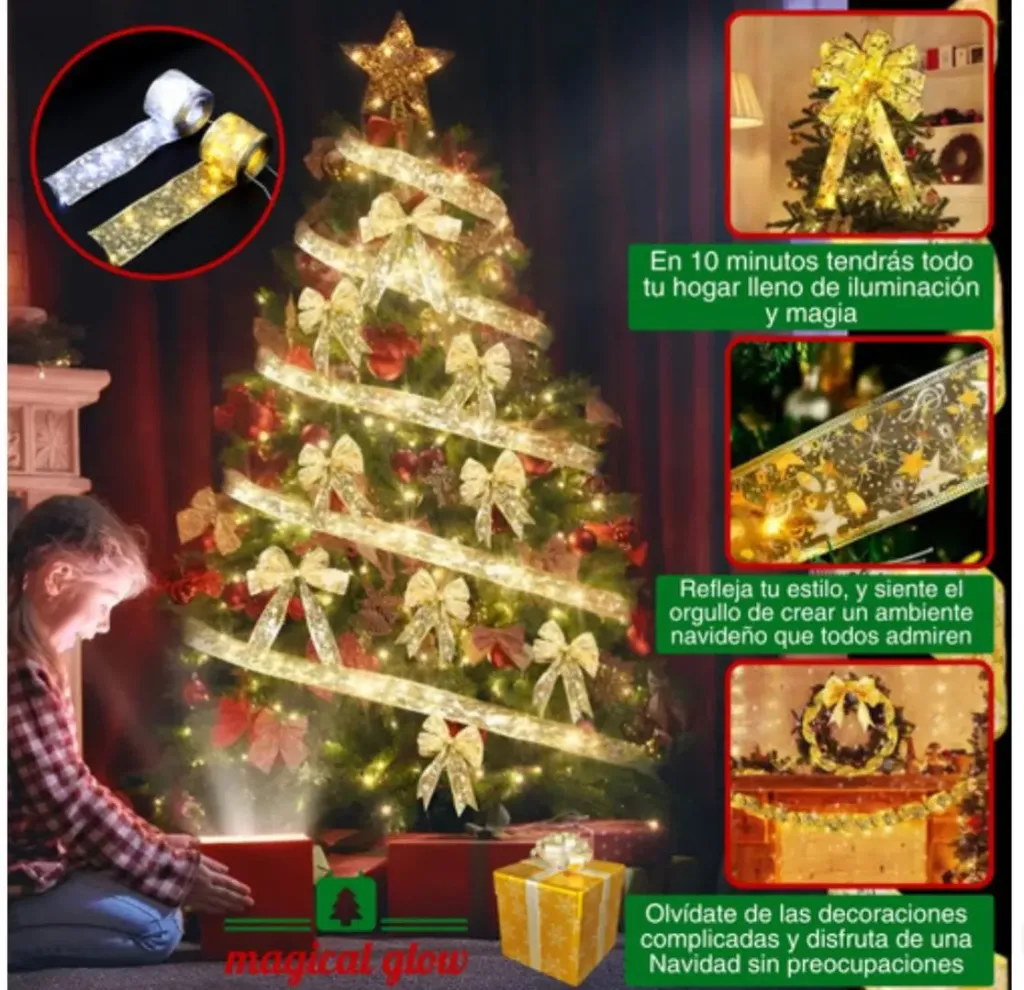 [2044d2] CINTA LED PILAS LUZ NAVIDAD