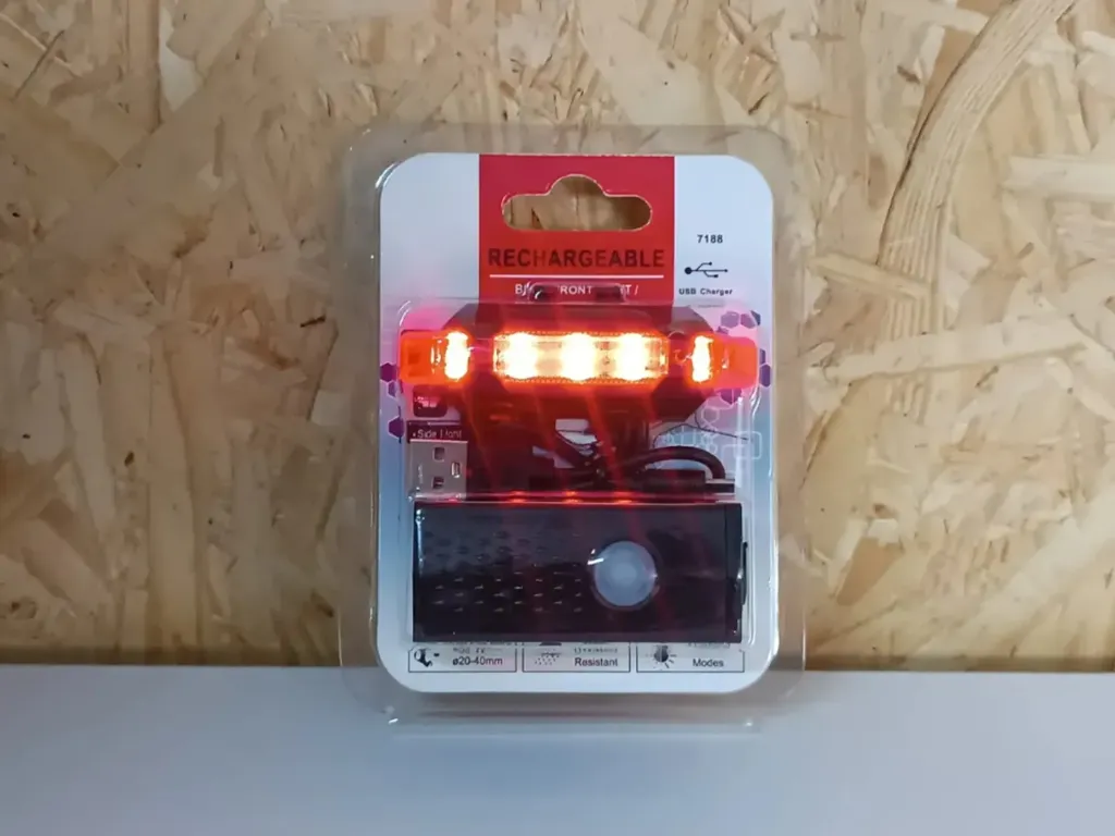 [529] COMBO 2 EN 1 LUZ DELANTERA Y TRASERA BICICLETA 7188