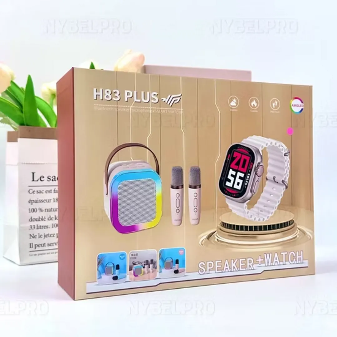 [56f575] COMBO PARLANTE Y RELOJ H83 PLUS