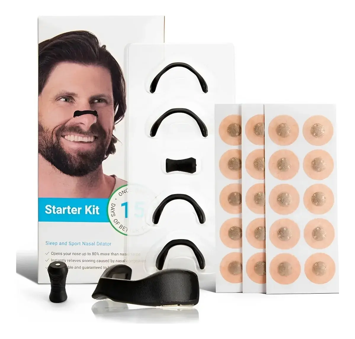 KIT TIRAS NASALES IMANTADAS ANTIRONQUIDO FK15-304