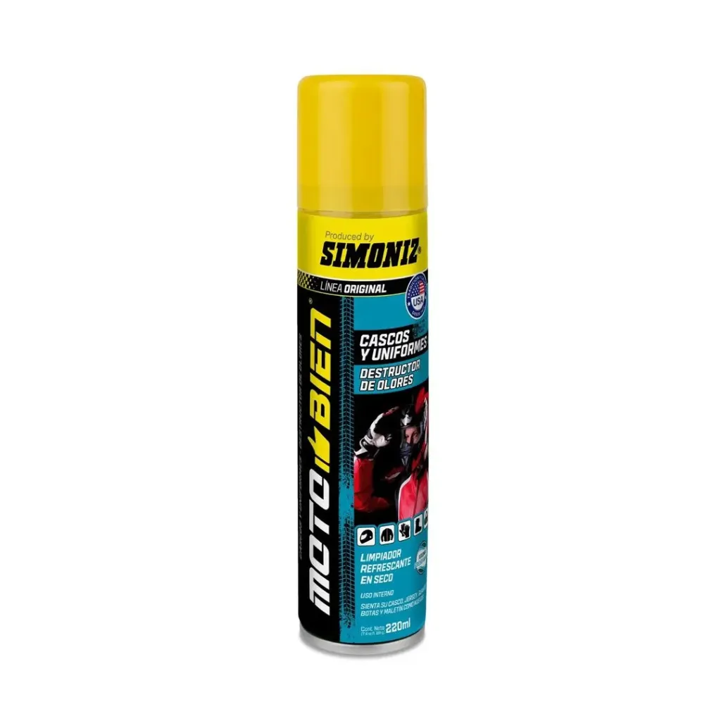 [993] LIMPIADOR REFRESCANTE DESIFECTANTE CASCO BIEN 220ML SIMONIZ