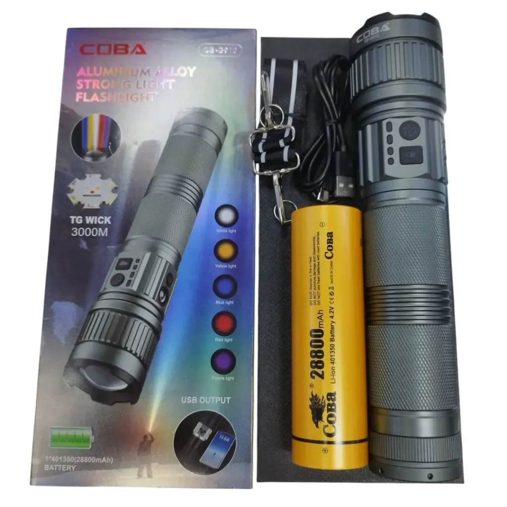 [CB-G910] LINTERNA GRANDE POTENTE COBA CB-G910
