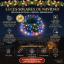 LUCES DE NAVIDAD CON PANEL SOLAR DE 100 BOMBILLOS