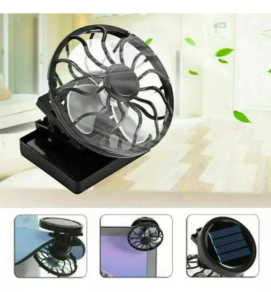 [BOD-ACC-039] MINI VENTILADOR SOLAR GORRAS O SOMBREROS - SOLAR FAN