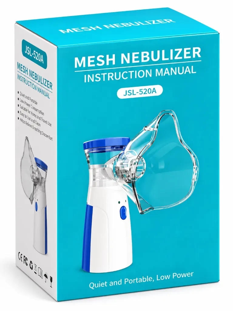 NEBULIZADOR PORTATIL RECARGABLE AA Y USB MESH JSL-W302