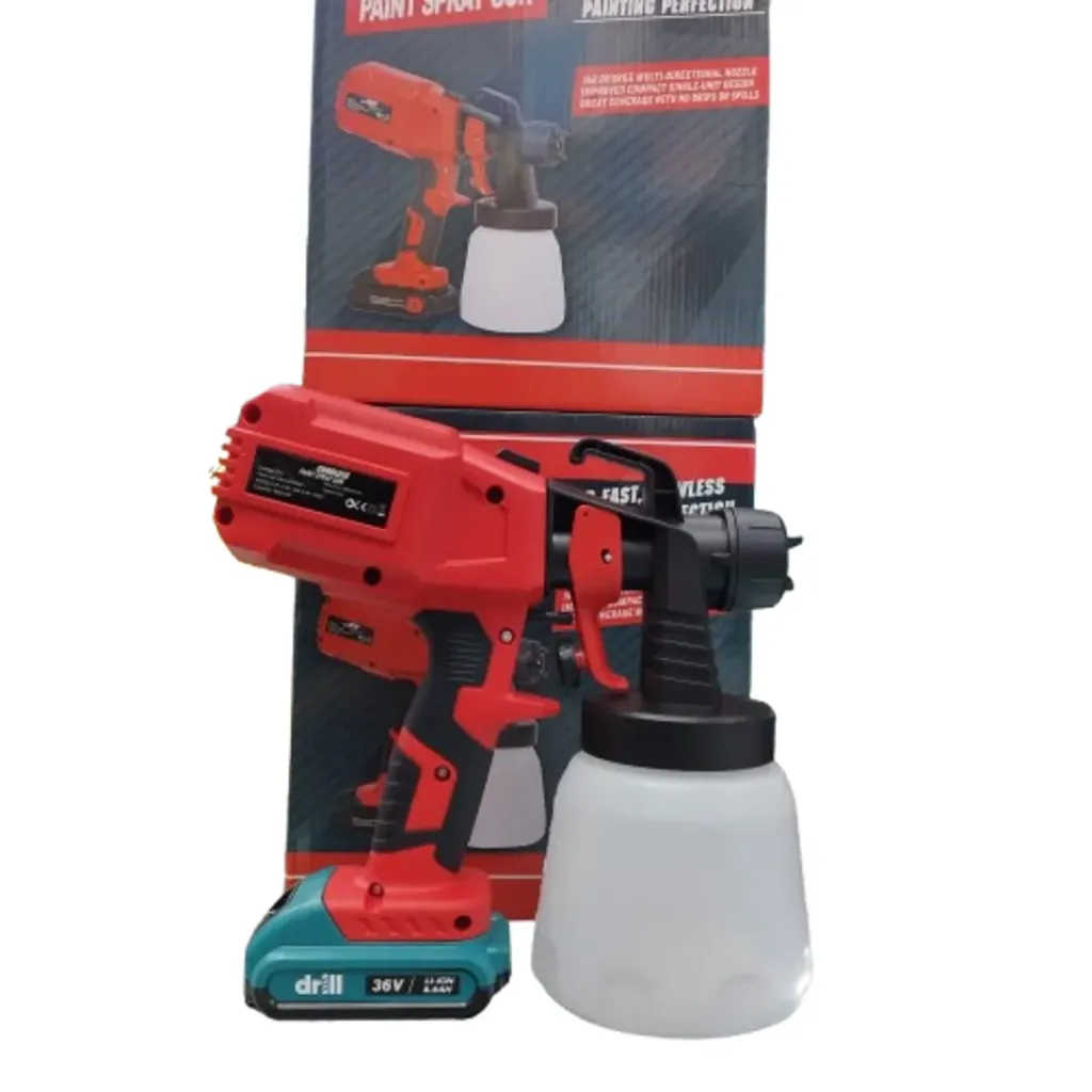 [30c8d8] PISTOLA PINTURA COMPRESOR INALAMBRICA