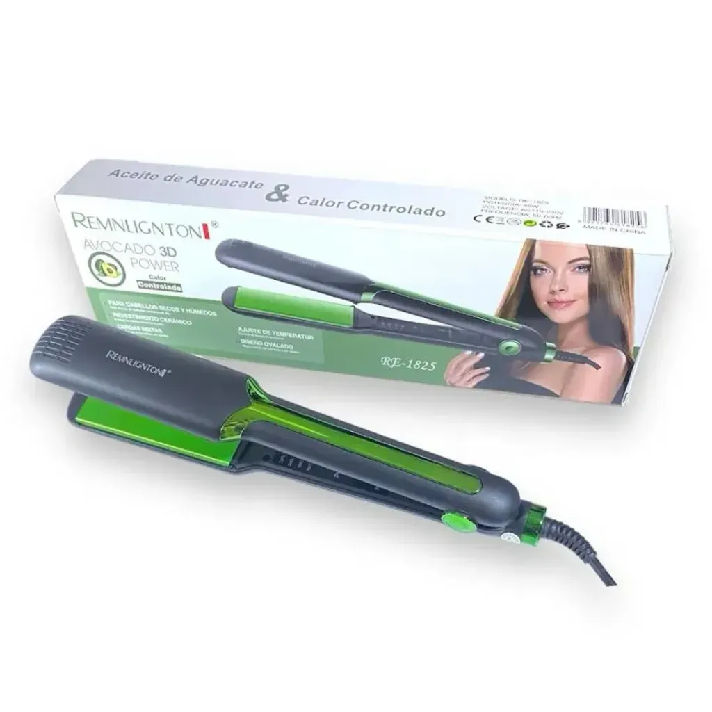 [1382] PLANCHA DE CABELLO AVOCADO 3D REMNLINGTON RE-1825