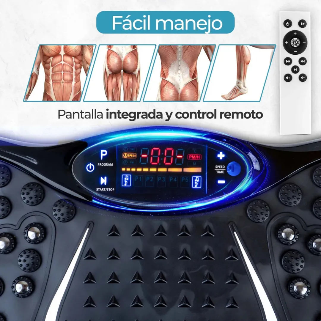 [919078] PLATAFORMA VIBRADORA DE EJERCICIO COMPACTA