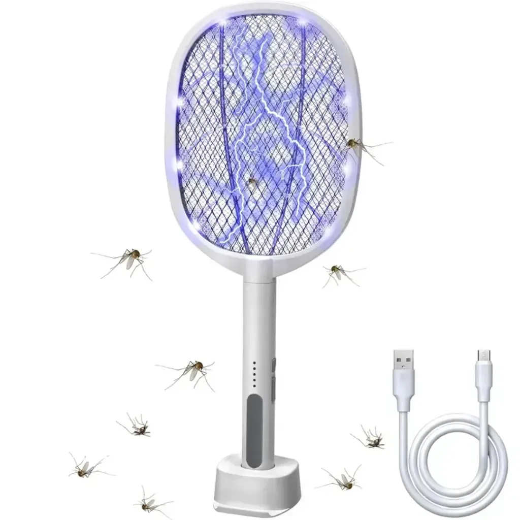 [e1f49f] RAQUETA MATAMOSQUITO RECARGABLE LAMPARA UV