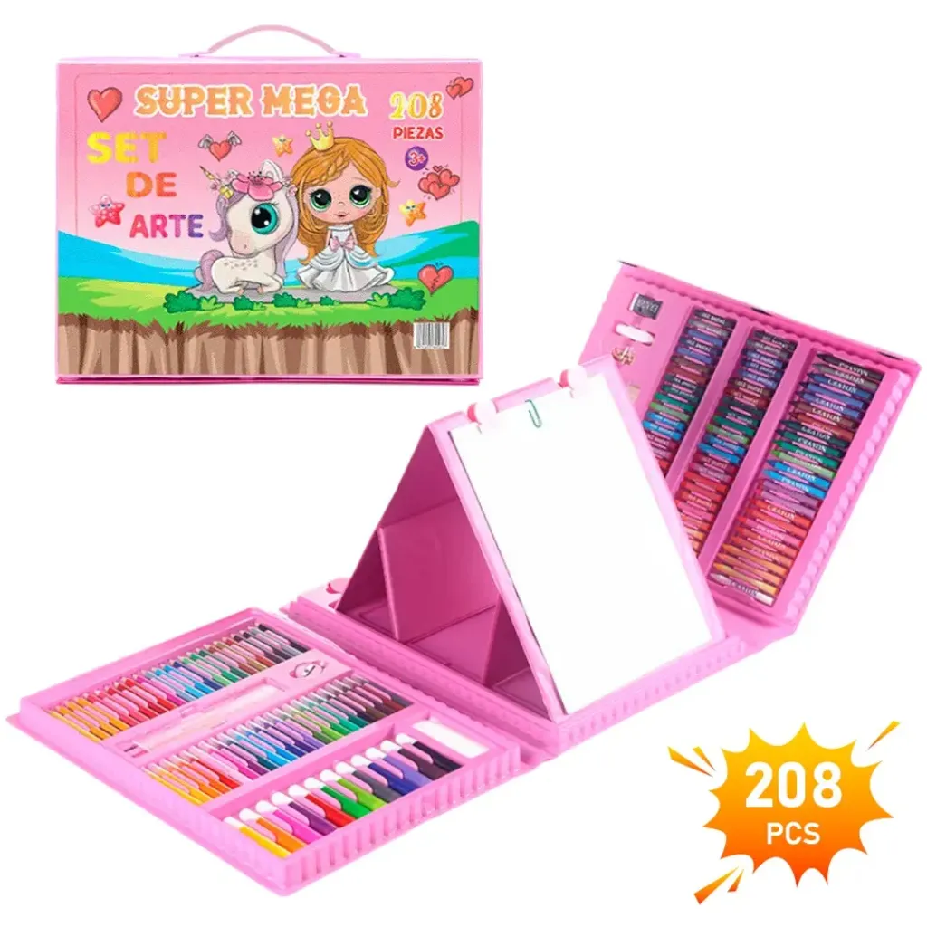 [M307] SET ARTE INFANTIL - ART SET - 208 PIEZAS