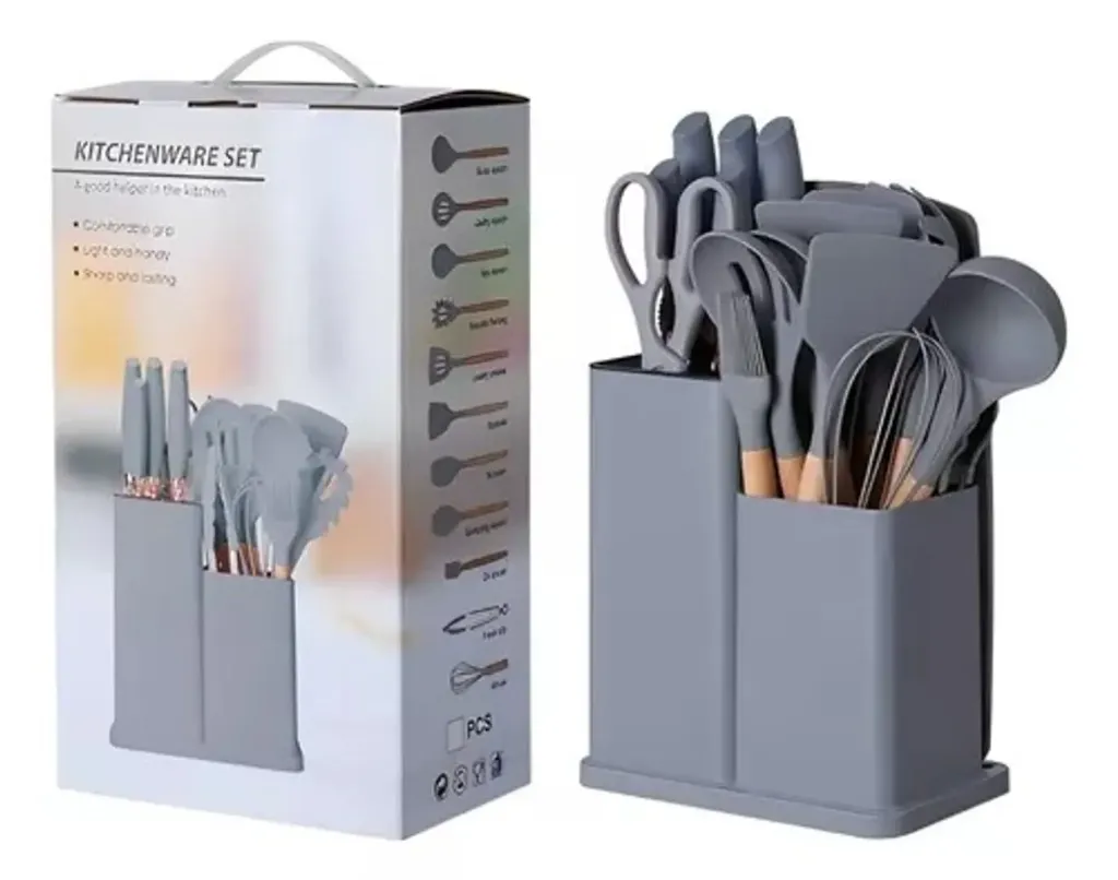[e73a9d] UTENSILIOS 19PCS SILICONA