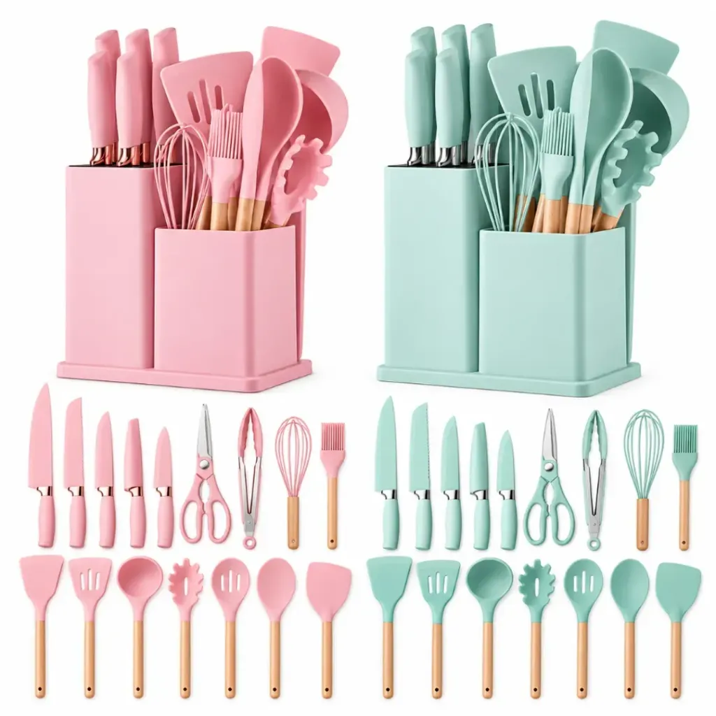 UTENSILIOS DE COCINA 19 PCS CAJA PEQUEÑA