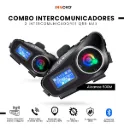 SET INTERCOMUNICADOR Q58-MAX MOTO CASCO X2 PIEZAS