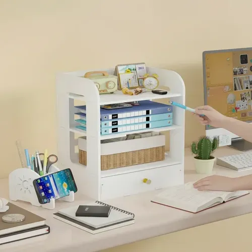 [09a527] ORGANIZADOR PARA ESCRITORIO OFICINA 4 ESTANTES