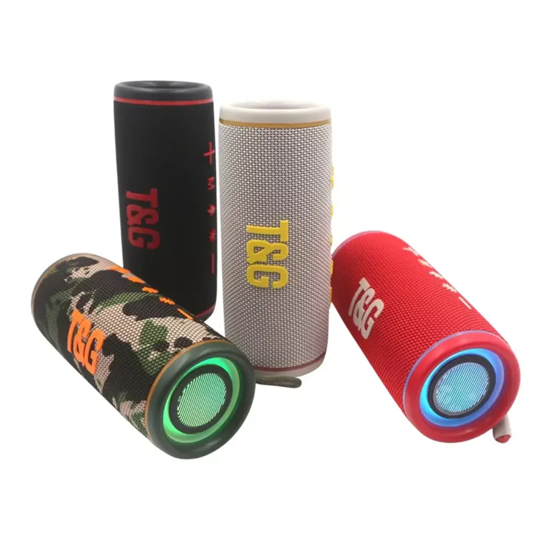 [4e280f] PARLANTE BOCINA PORTATIL LUZ LED TG-424
