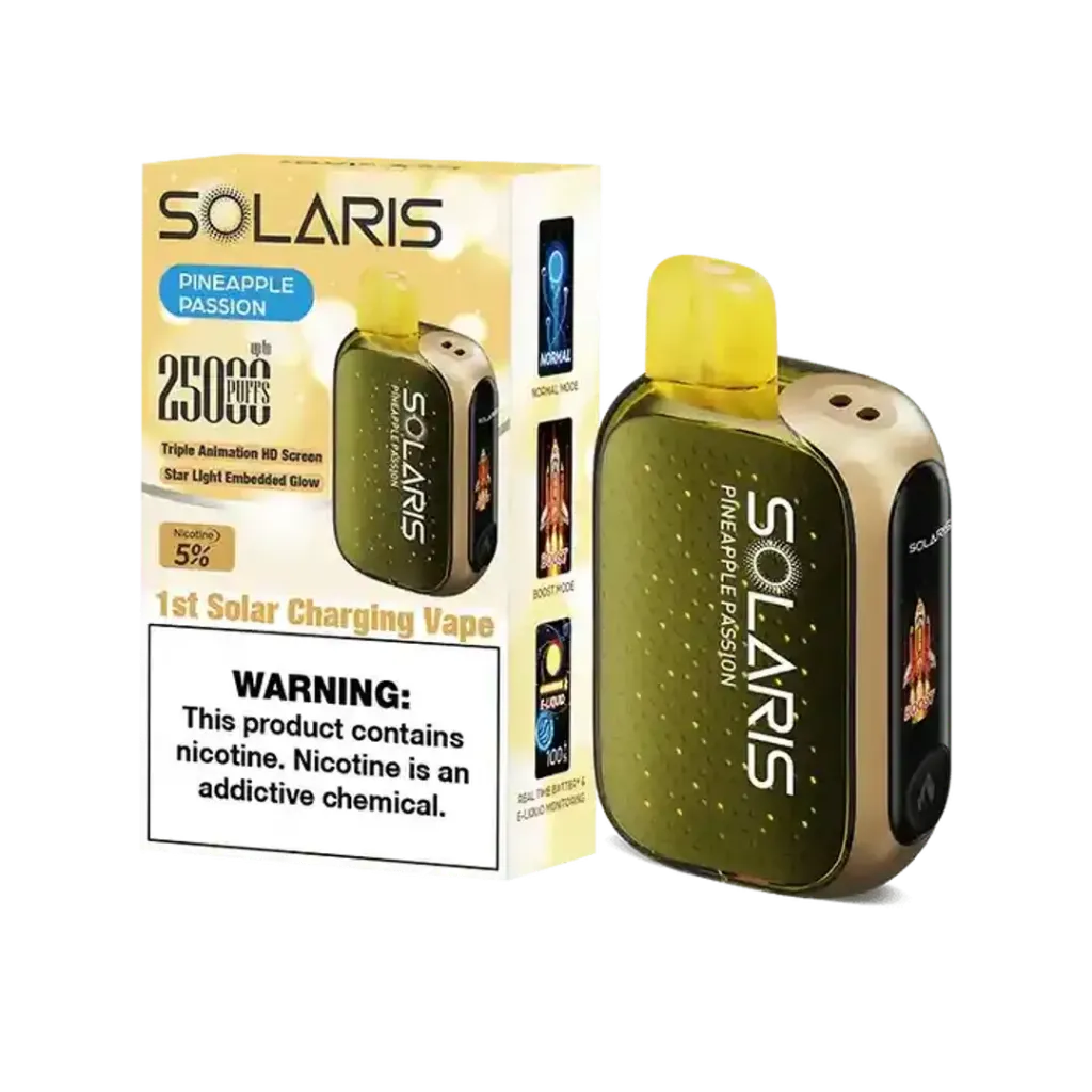 VAPEADOR SOLARIS 25000 PUFF Pineapple Passion