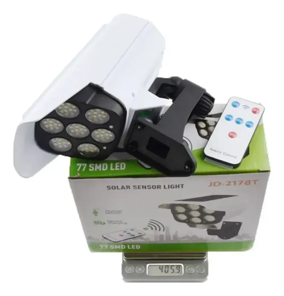 [BOD-TEC-032] LAMPARA LED PANEL SOLAR SENSOR DE MOVIMIENTO TIPO CAMARA 2178T