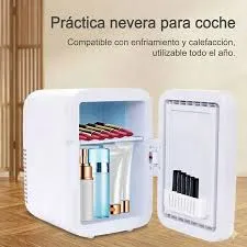 MINI NEVERA PORTATIL MAQUILLAJE ESPEJO LED - BEAUTY MINI FRIDGE