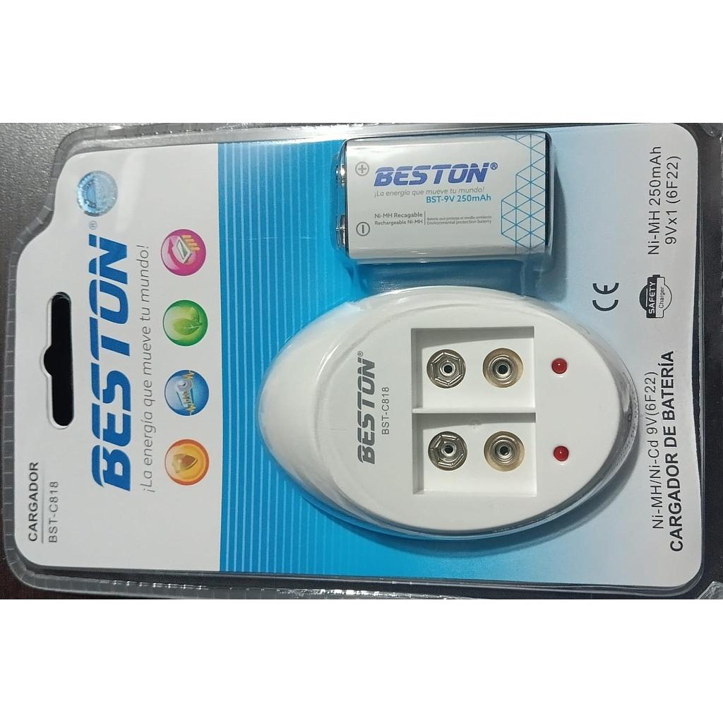 [CED-TEC-014] CARGADOR - BESTON - BATERIA 9V - BST-C818