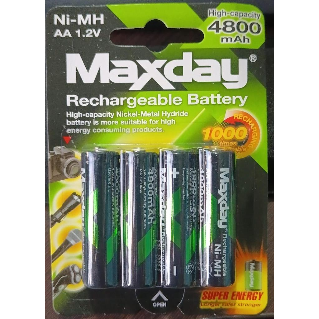 [MD-90160] PILA BATERIA AA X4 - MAXDAY - DR3386 - 4800 mAh