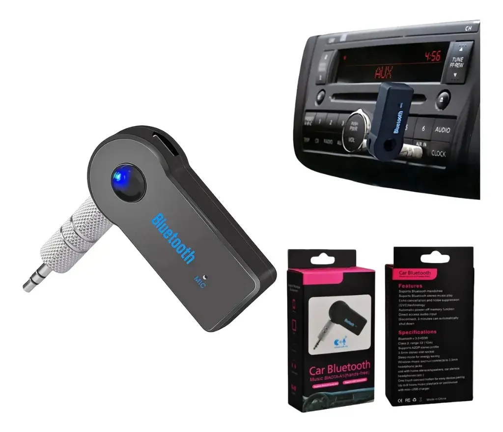 ADAPTADOR DE CARRO BLUETOOTH PARA MÚSICA
