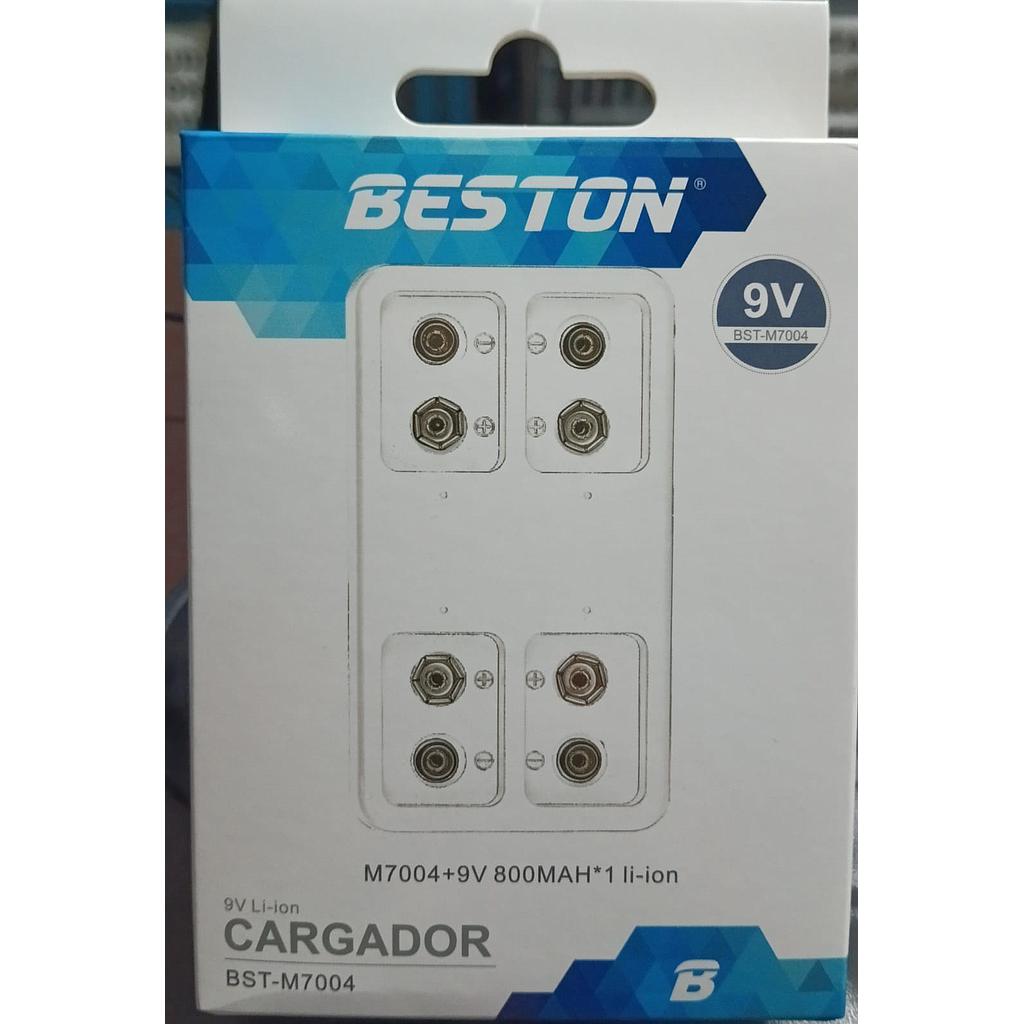 [CED-TEC-056] CARGADOR PILA BATERIA 9V - BESTON - BST-M7004 - INCLUYE PILA