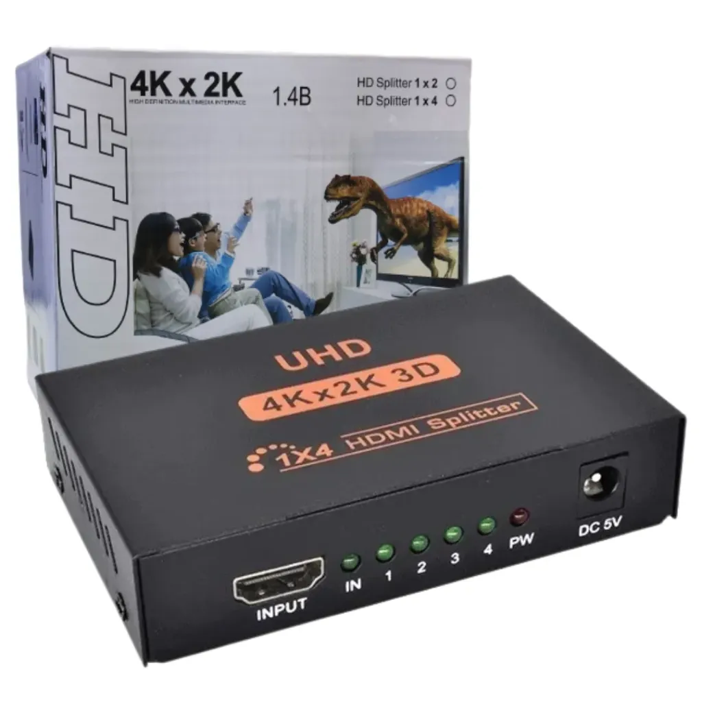 SPLITTER VER 1.4 - 1X4 - HDMI - 1080P 3D -