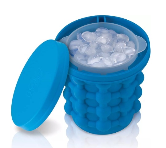 [CED-HOG-033] RECIPIENTE HIELO SILICONADO - ICE CUBE MAKER GENIE -