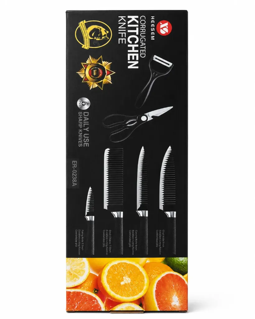 KIT DE CUCHILLOS DE COCINA 6 PIEZAS KITCHEN KNIFE