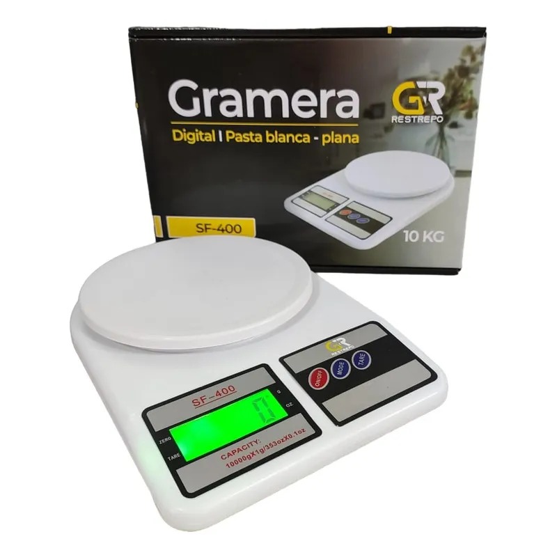 GRAMERA DIGITAL PLANA - GR RESTREPO - SF-400 -  10KG