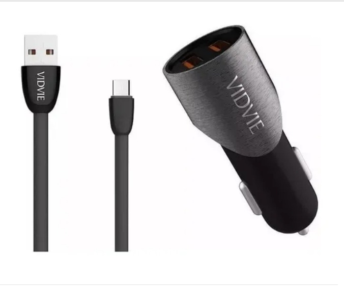 CARGADOR CIGARRERA DOBLE USB - VIDVIE